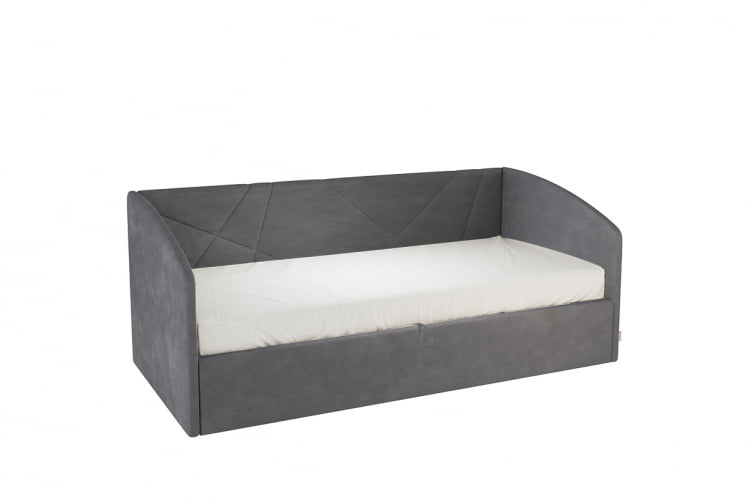 Кровать 0.9 Бест (Софа) КМ.S-15 графит (велюр)_0