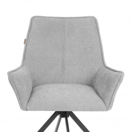Кресло Murano/Мурано опора 360, велюр/букле (HYP), светло-серый_5