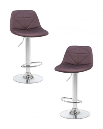 Стул барный DOBRIN DINA (коричневый) 2 шт_0