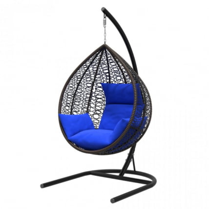 Кресло подвесное Бороло brown Синий_0