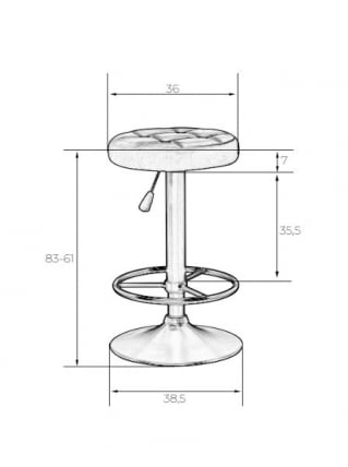 Табурет барный DOBRIN BRUNO GOLD (бежевый велюр (MJ9-10)) 2 шт_4