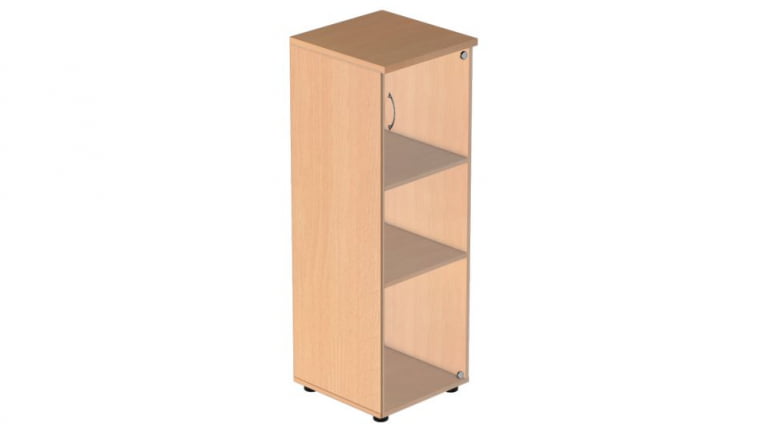 Шкаф для документов с прозрачными стеклами Р.Пс-3СБ Крафт белый_0