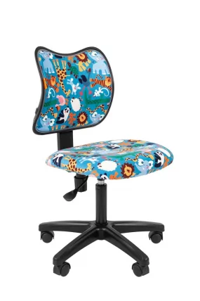 Детское кресло CHAIRMAN ТИН (Kids) 102 черный пластик Зоопарк_0