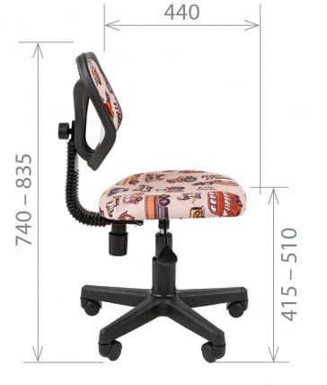 Детское кресло CHAIRMAN KIDS 106 Black Котики_4