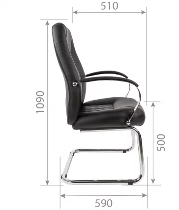 Кресло для посетителя CHAIRMAN 950V Черный_4
