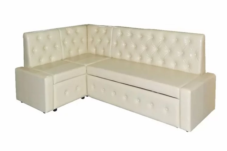 Диван угловой с ящиками Зефир Комбинация 2 Остин Крем_0