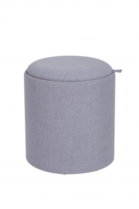 Пуф-столик с ящиком Хюгге S рогожка Серый_0