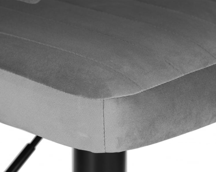 Стул барный DOBRIN CHARLY BLACK (серый велюр (MJ9-75))_6