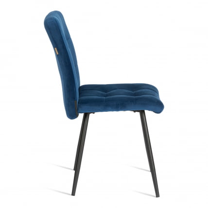 Стул обеденый Medeo велюр, 47х56х89, Blue (синий)_1