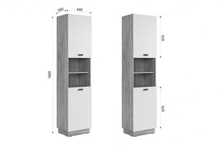 Гостиная Моди К1 MGM-K1МОДИ дуб крафт золотой/белое дерево_6