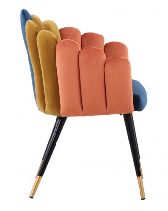 Кресло Камелия велюр Сине-зеленый_2