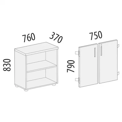 Шкаф Альфа 62 140 Орех Пегас_1