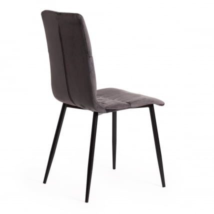 Стул FURLA (mod. 4816) металл/вельвет, 89х56х44см, серый_2