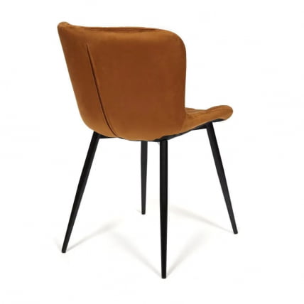 Стул QUINCY (mod. 8272) / 1 шт. в упаковке металл/ткань, 49х53х84,5 см, коричневый (G-062-61)/черный_1