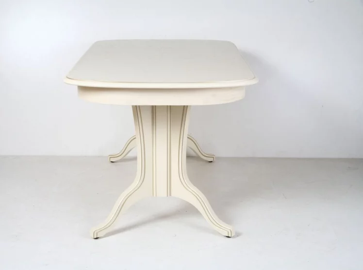 Стол обеденный раскладной Лира-3 (1,2м) тон 2М с золотой патиной_2