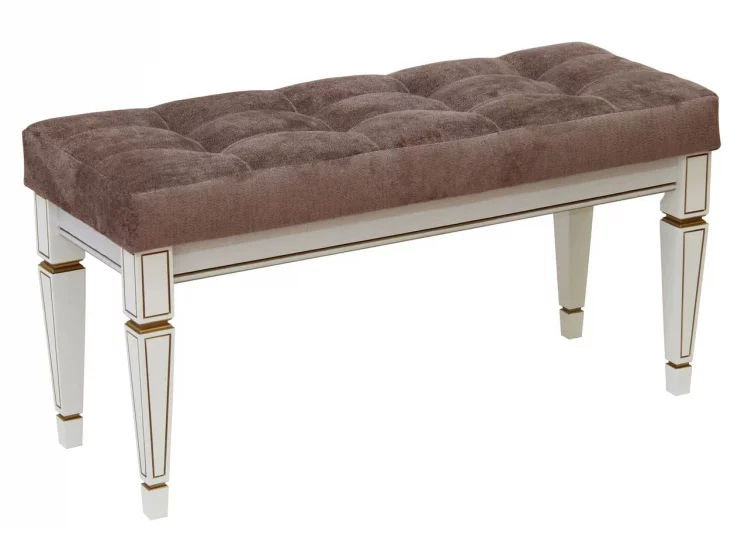 Банкетка Васко В 96Н белый ясень/золото_0