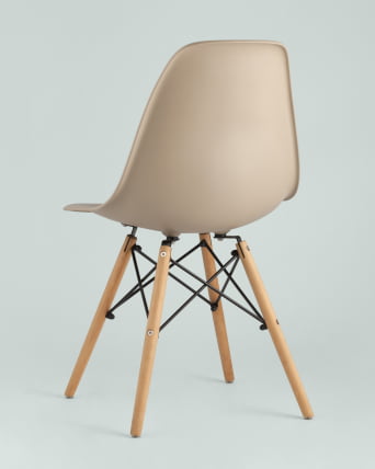 Стул Еамес ДСВ 4 шт. Бежевый / Eames DSW_4