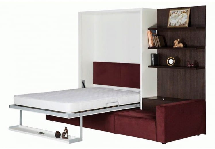 Мебель-трансформер Смарт 1 3-в-1 1600 правый Белая шагрень_2