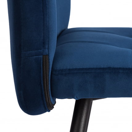 Стул обеденный Medeo LT, велюр, Blue (синий), 45х56х89 см_8