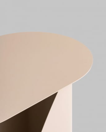 Журнальный столик Yvaine металл бежевый_6