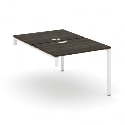 Двойной стол-надставка на опорную тумбу CONCEPT CN.DSN-001 Дуб Мали Белый_0