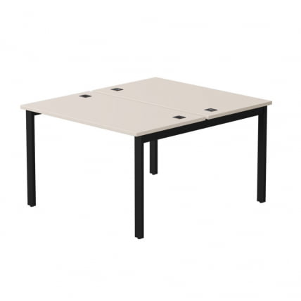 Бенч-система на 2 места на металлокаркасе, опоры 90 гр Everprof EVO 254S018 Кашемир Черный_0