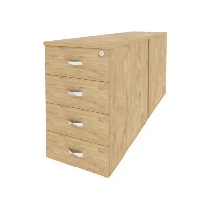 Тумба двойная приставная / опорная ONIX O.TPO-2.8 Тиквуд Светлый_0