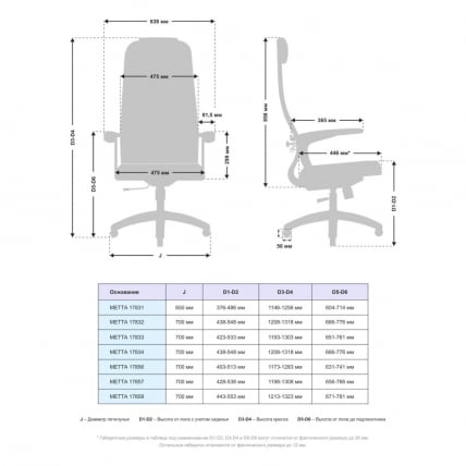 Офисное кресло МЕТТА B 1b 21/U158, Основание 17831 Красный Black_3