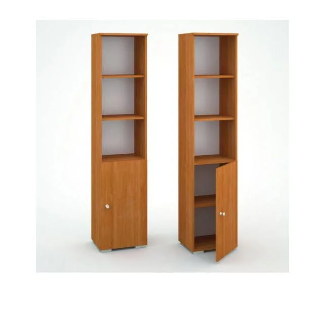 Шкаф для книг с дверью (Вишня Оксфорд)_0