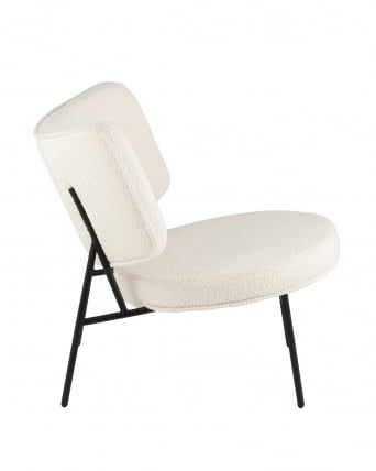 Кресло District Lounge букле Белый_2