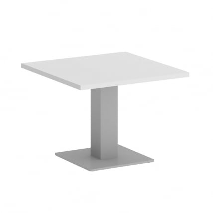 Стол журнальный квадратный HOME OFFICE VR.SP-5-60.2G Белый Бриллиант/Серый металл_0