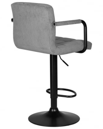 Стул барный DOBRIN KRUGER ARM BLACK (серый вельвет (LAR-E2041-25)) 2 шт_4