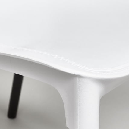 Стул GENIUS (mod 75) металл/пластик, 46x56x84cм, белый/черные ножки_8