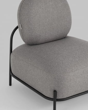 Кресло Стоун 1 рогожка Серый_8