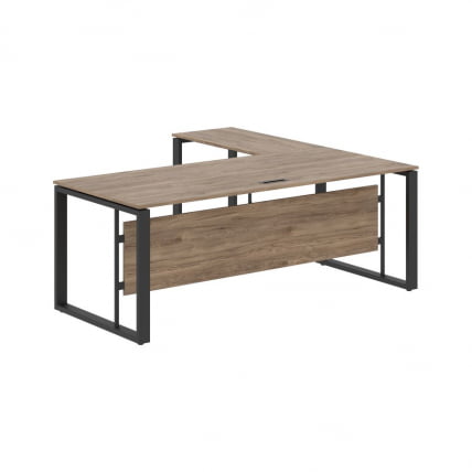 Стол с боковой приставкой ENIO ECT 2019 Кария Пальмира/Антрацит_1