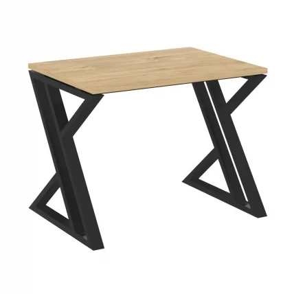 Стол рабочий LOFT VR.L-SRZ-1.7 Металл черный Тиквуд светлый_0