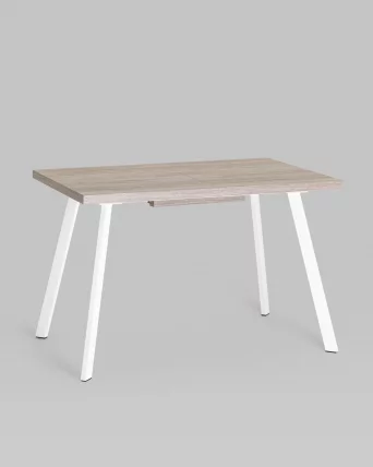 Стол обеденный раскладной Plain раскладной 116-158*74 Дуб Ан/белый_1