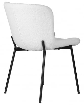 Стул обеденный DOBRIN MILO (черные ножки, белый букле (UF992-01))_3