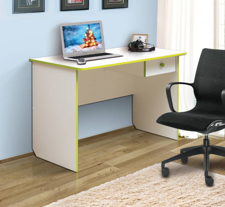 Стол компьютерный №6 Белый/Синий_0