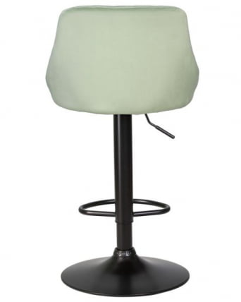 Стул барный DOBRIN LOGAN BLACK (мятный велюр (MJ9-87)) 2 шт_5