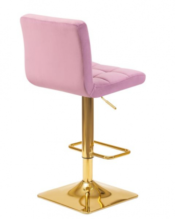 Стул барный DOBRIN GOLDIE (пудрово-сиреневый велюр (MJ9-52)) 2 шт_4