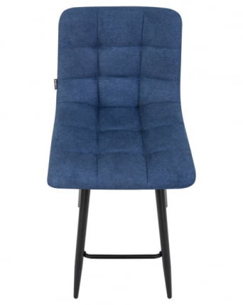 Стул барный DOBRIN NICOLE (черные матовые ножки, синяя ткань (UF860-14B)) 2 шт_8