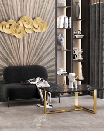 Диван Стоун рогожка черный_10