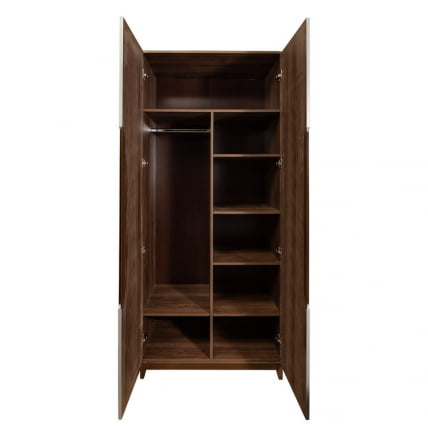 Шкаф двухстворчатый Сканди с зеркалами Грей_3