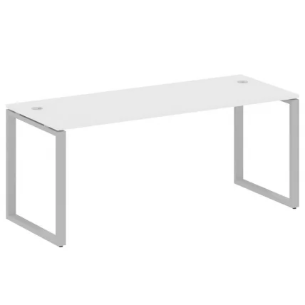 Стол письменный на О-образном м/к METAL SYSTEM БО.СП-5 Белый/Серый_0