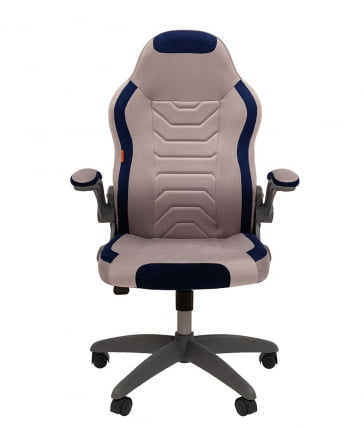 Кресло для геймеров CHAIRMAN GAME 50 Серый-синий_1