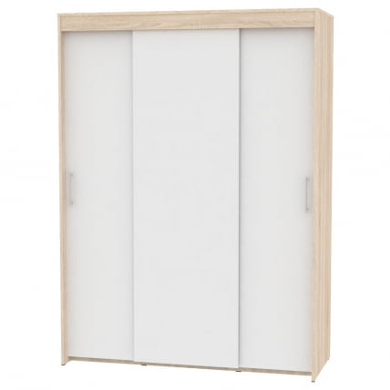 Шкаф-купе T-3-198х145х60(ДСС-Белый-4)_0