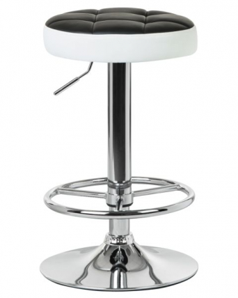 Табурет барный DOBRIN BRUNO (черно-белый) 2 шт_1