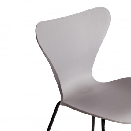 Стул Jacobsen (mod DC 102-1) пластик/металл, 45 х 54.5 х 80 см, Grey (Cерый) /Black (Черный)_7