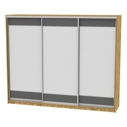 Шкаф-купе B-220х270х60-2(ДВ-Графит-D8D8D8)_0